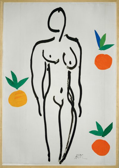 Naakt met sinaasappels door Henri Matisse
