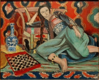 Odaliske in een Turkse leunstoel door Henri Matisse