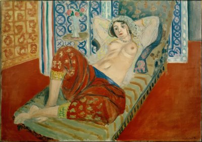 Odaliske met rode broek door Henri Matisse