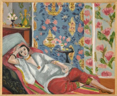 Odaliske met rode broek door Henri Matisse