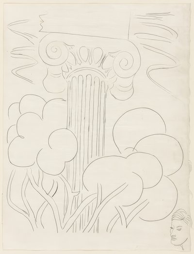 Verschillende sonnetten: "A la nue accablante...", plaat 29 uit Poesies de Mallarmé door Henri Matisse