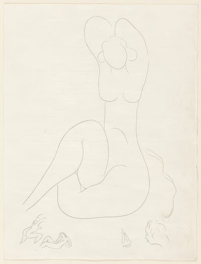Verschillende sonnetten: "Quelle soie...", plaat 28 uit Poesies de Mallarmé door Henri Matisse
