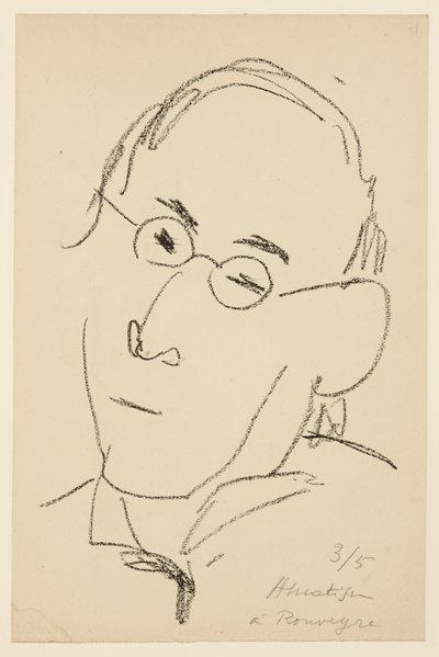 Portret van Paul Léautaud door Henri Matisse