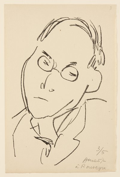 Portret van Paul Léautaud door Henri Matisse