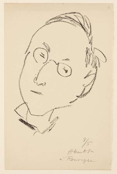 Portret van Paul Léautaud door Henri Matisse