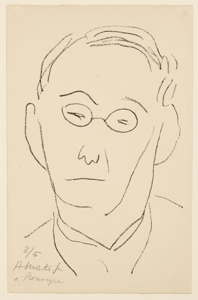 Portret van Paul Léautaud door Henri Matisse