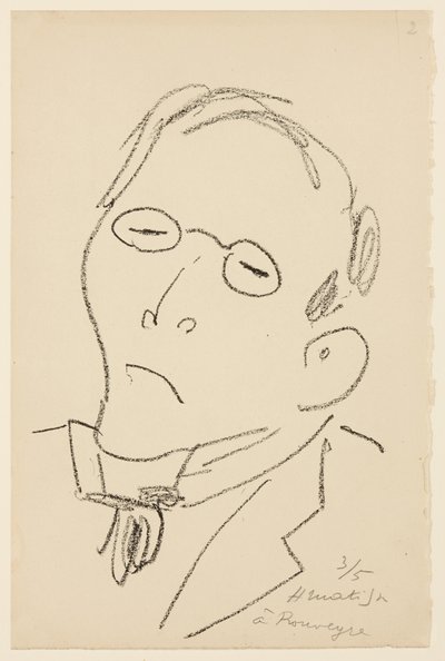 Portret van Paul Léautaud door Henri Matisse