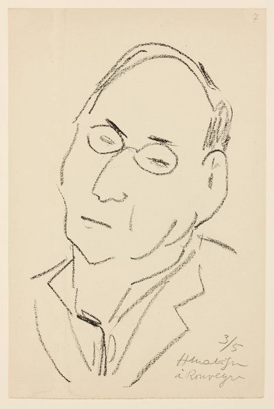 Portret van Paul Léautaud door Henri Matisse