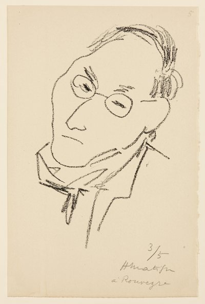 Portret van Paul Léautaud door Henri Matisse