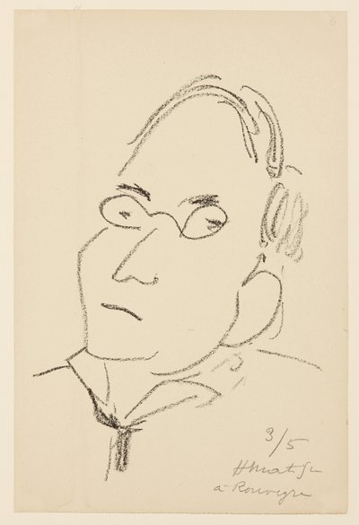 Portret van Paul Léautaud door Henri Matisse
