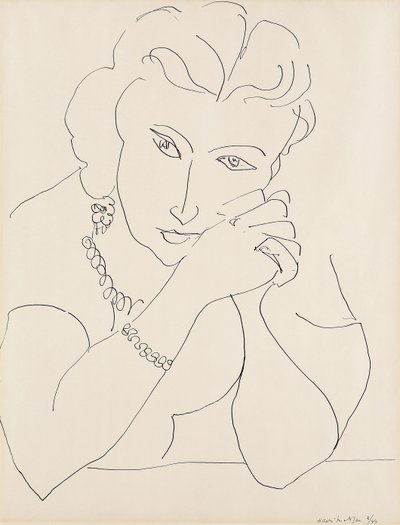 Portret van een vrouw door Henri Matisse