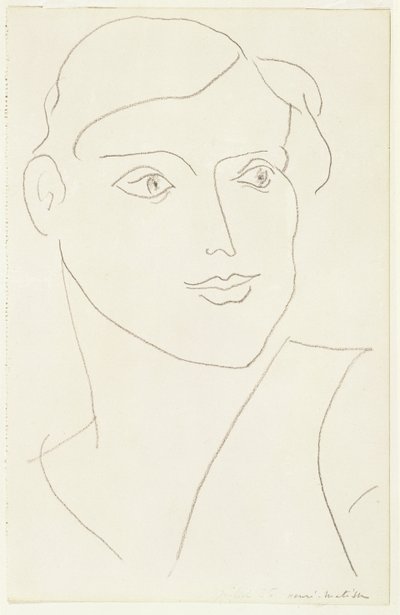 Portret van een vrouw door Henri Matisse