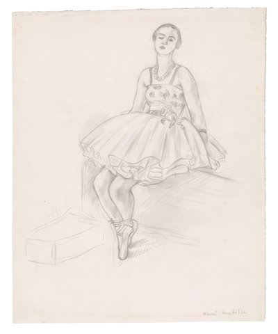 Zittende danser door Henri Matisse