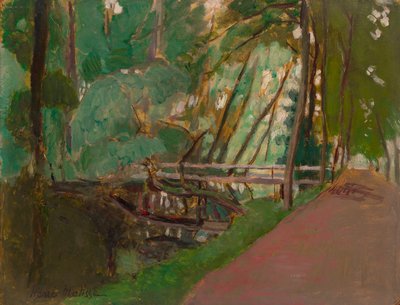 Sous-bois, ca. 1902-1903 (olieverf op papier op paneel) door Henri Matisse
