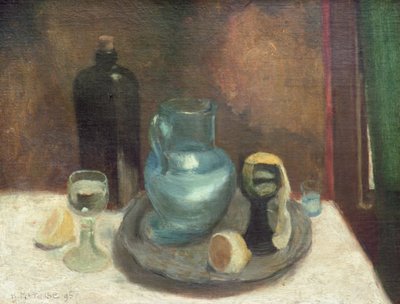 Stilleven met citroen of de blauwe karaf door Henri Matisse