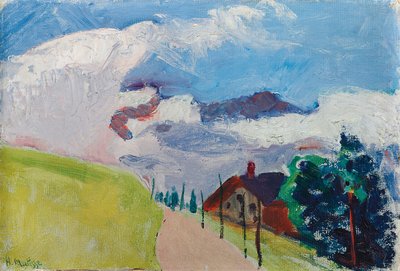 Zwitsers landschap (Route van Chezieres naar Villars) door Henri Matisse