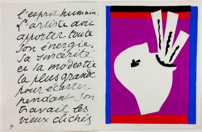 De Zwaardveger, van Jazz door Henri Matisse