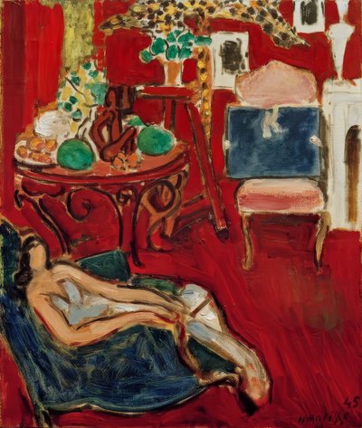 De blauwe kunstmap door Henri Matisse