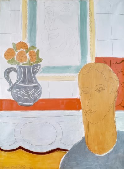 Oker hoofd door Henri Matisse