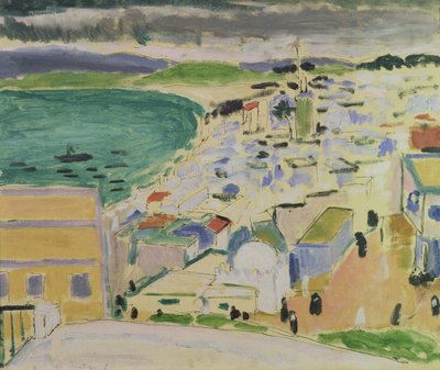 Gezicht op de baai van Tanger (olieverf op doek) door Henri Matisse