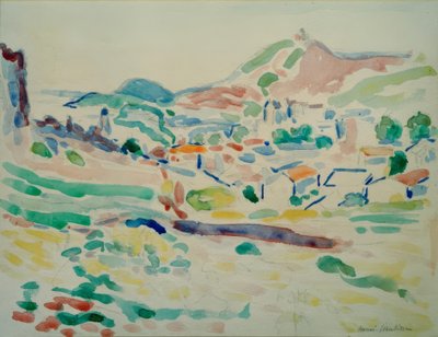 Uitzicht op Collioure (Dorp) door Henri Matisse