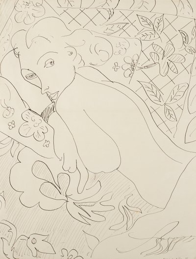 Vrouw liegt door Henri Matisse
