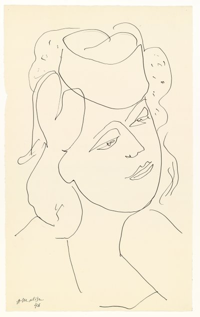 Vrouw met hoed door Henri Matisse