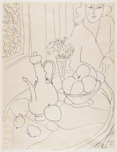 Vrouw met stilleven door Henri Matisse