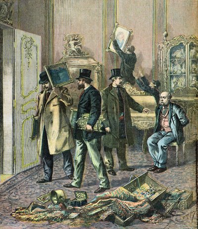 Inbraak in een groot Parijs hotel door Henri Meyer