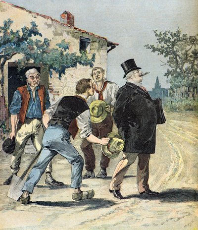 Karikatuur van de kandidaten door Henri Meyer