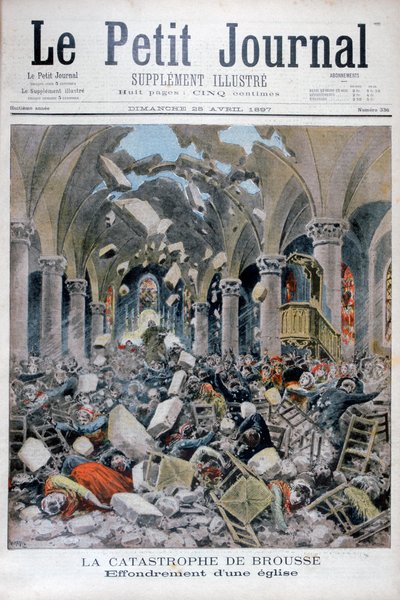 Instorting van een kerk, Brousse, Frankrijk, 1897 door Henri Meyer