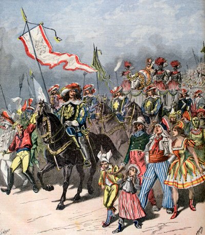 Frans carnaval van de vetgemeste os, in vroegere tijden, 1891 door Henri Meyer