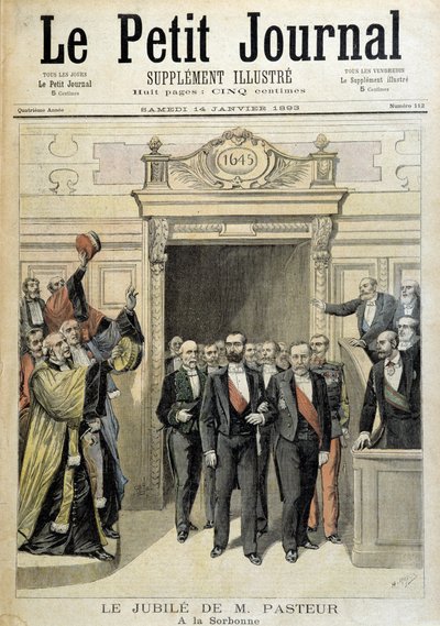 Het jubileum van M. Pasteur aan de Sorbonne - in 