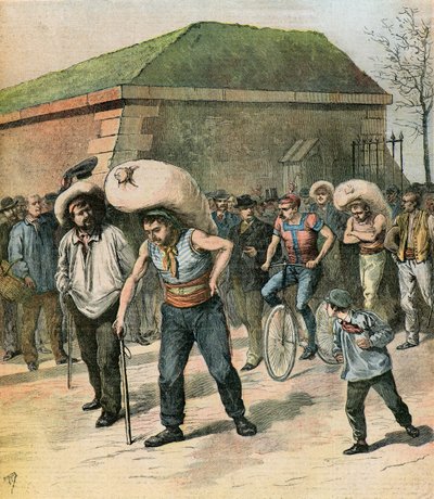 De coltineurs gokken door Henri Meyer