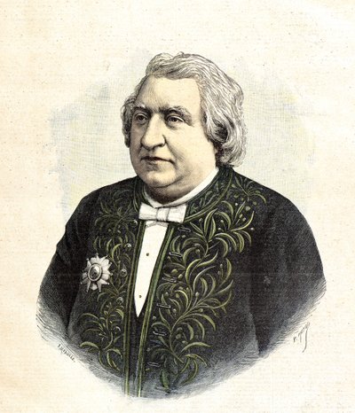 Portret van Ernest Renan door Henri Meyer