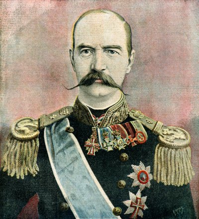 Portret van koning George I van Griekenland door Henri Meyer