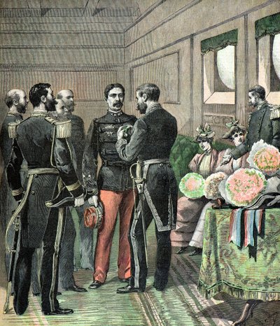 Uitreiking van de Dahomey-medaille door Henri Meyer