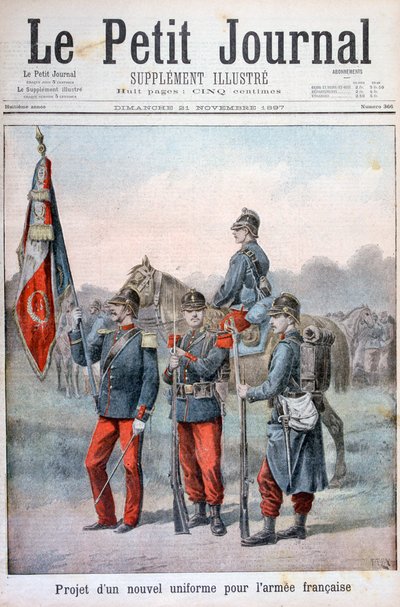 Voorgestelde nieuwe uniformen van het Franse leger door Henri Meyer