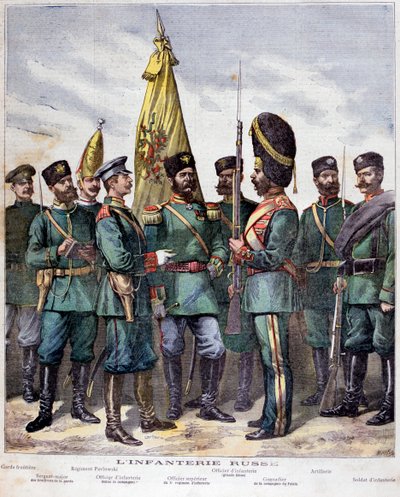 Russische infanterie, 1892 door Henri Meyer