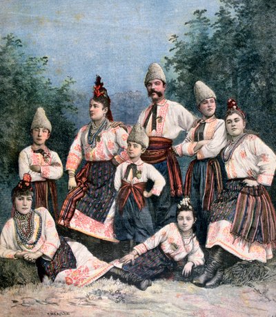 Russische zangers door Henri Meyer