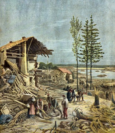 De ramp met Bouzey,1895 (Illustratie) door Henri Meyer