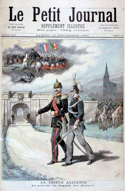 De Drievoudige Alliantie, Duitsland, Oostenrijk-Hongarije en Italië, 1894 door Henri Meyer