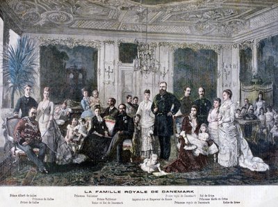 De koninklijke familie van Denemarken, 1891 door Henri Meyer