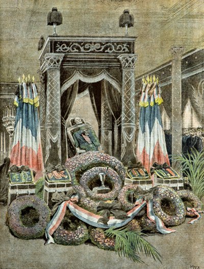 overlijden van Louis Pasteur,1895 (Illustratie) door Henri Meyer