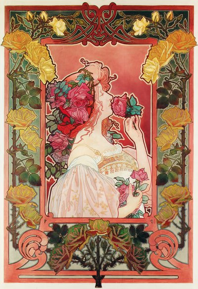 De Geur van een Roos, c.1890 door Henri Henri Antoine Théodore Livemont