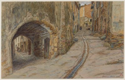 Rue Rompi-cou, Bormes door Henri Rivière