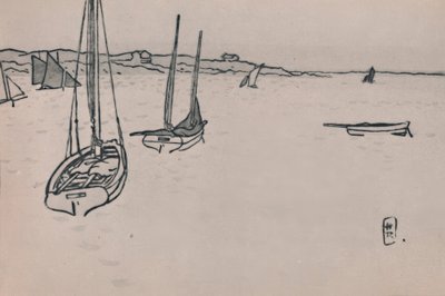 Bretons Landschap door Henri Rivière