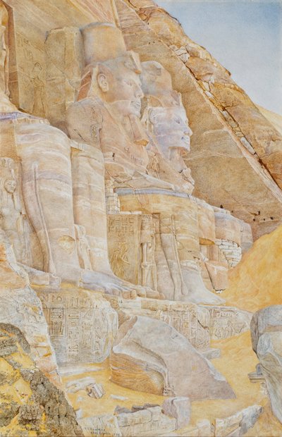 De Grote Tempel van Abu Simbel door Henri Roderick Newmann