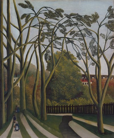 De oevers van de Bièvre bij Bicêtre, ca. 1908-09 door Henri Rousseau