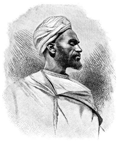 Een Arabische kameeldrijver, Noord-Afrika door Henri Thiriat